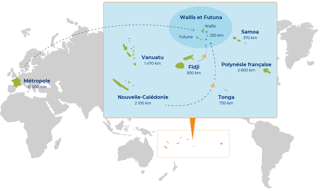 Carte de Wallis et Futuna